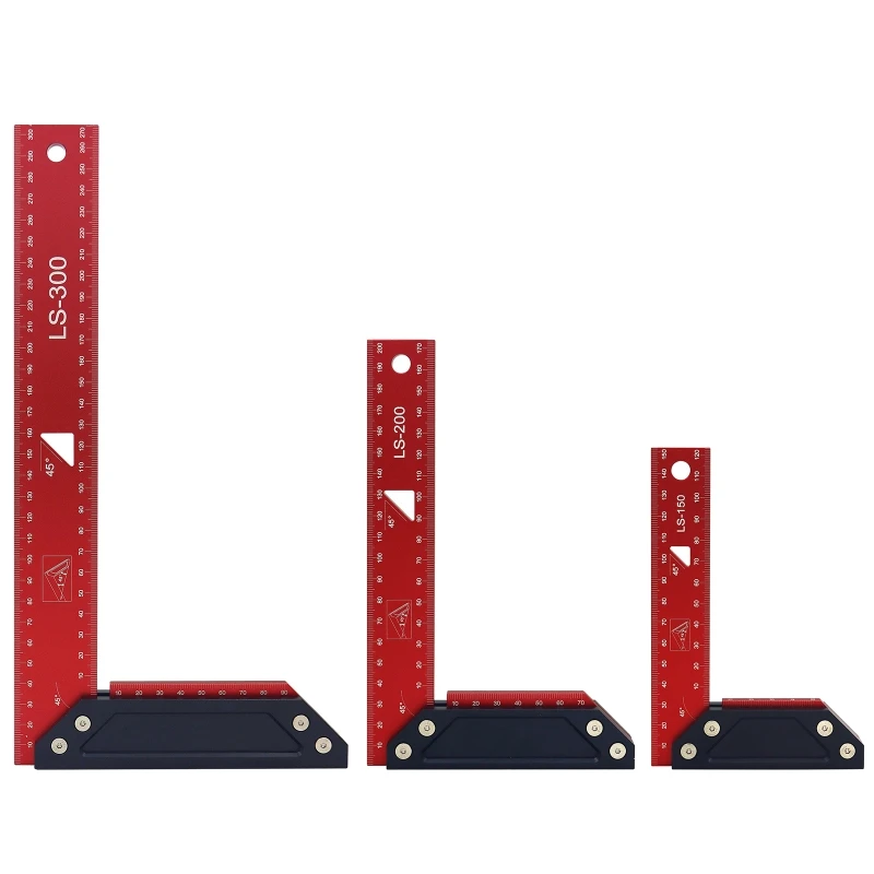 Portable Precision Woodworking Square Aluminum Alloy Measurement Ruler Tool Fit for Measuring and Marking Carpenters
Portable Precision Woodworking Square Aluminum Alloy Measurement Ruler Tool Fit for Measuring and Marking Carpenters