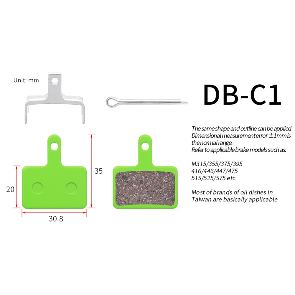 Ceramic Disc Brake Pads 35x30.8mm Bicycle Brake Pads For XT SLX M445 M446 Green Brand New Durable And Practical
Ceramic Disc Brake Pads 35x30.8mm Bicycle Brake Pads For XT SLX M445 M446 Green Brand New Durable And Practical
