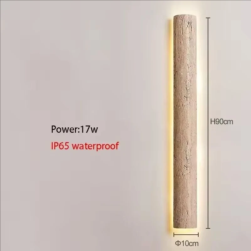 Настенный светильник из камня ваби-саби H35/60/90/120см
Настенный светильник из камня ваби-саби H35/60/90/120см