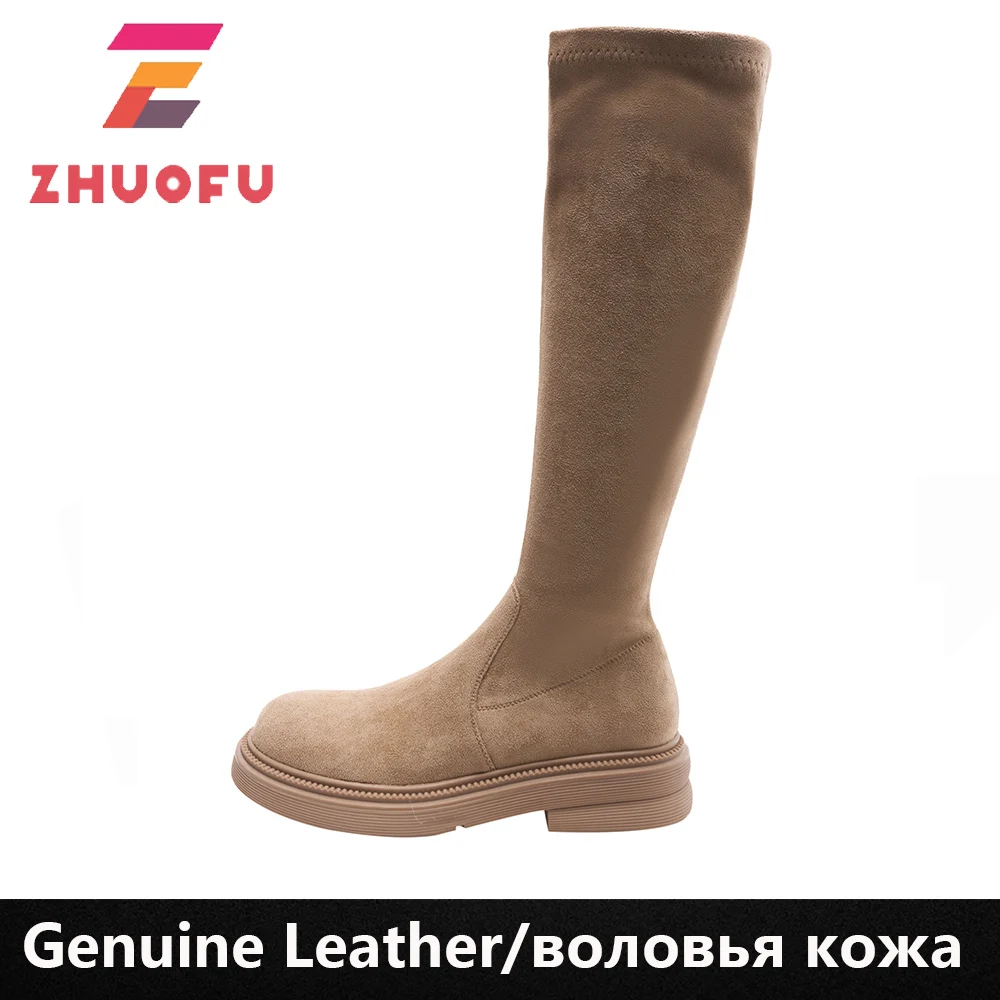Женские сапоги до колена ZHUOFU, Новые поступления 2023, зимняя женская обувь на плоской подошве, модные повседневные длинные сапоги, обувь Ins, размеры 34-40
Женские сапоги до колена ZHUOFU, Новые поступления 2023, зимняя женская обувь на плоской подошве, модные повседневные длинные сапоги, обувь Ins, размеры 34-40