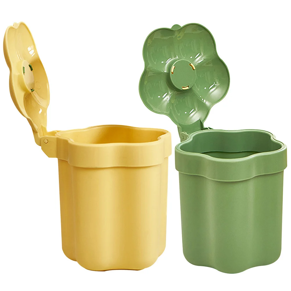 2Pcs Tabletop Trash Bin Flower Modeling Garbage Bucket Mini Trash Can Decorative Waste Bucket
2Pcs Tabletop Trash Bin Flower Modeling Garbage Bucket Mini Trash Can Decorative Waste Bucket