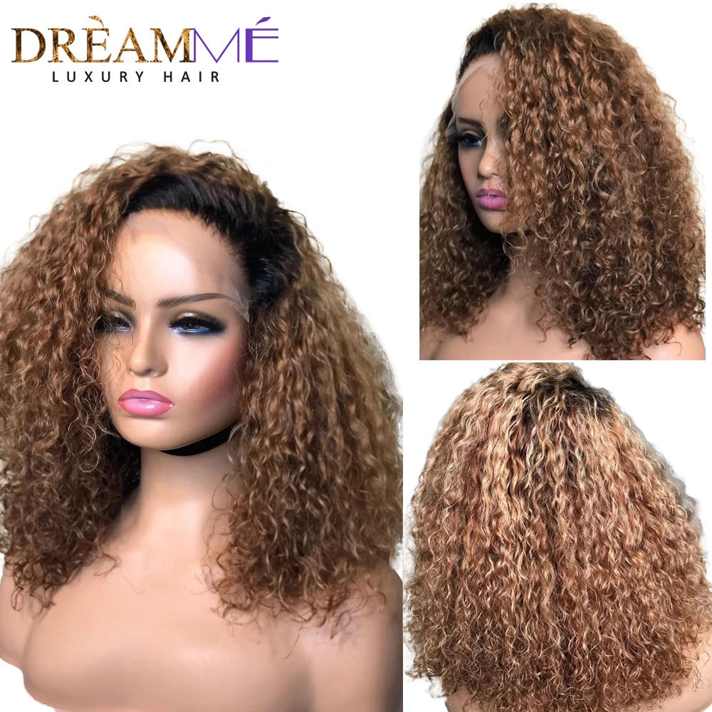 Afro Kinky Curly Wig Ombre Brown Colored 4x4 Lace Closure Human Hair Wigs 250 Density Honey Blonde Deep Curly Wig For Women
Afro Kinky Curly Wig Ombre Brown Colored 4x4 Lace Closure Human Hair Wigs 250 Density Honey Blonde Deep Curly Wig For Women