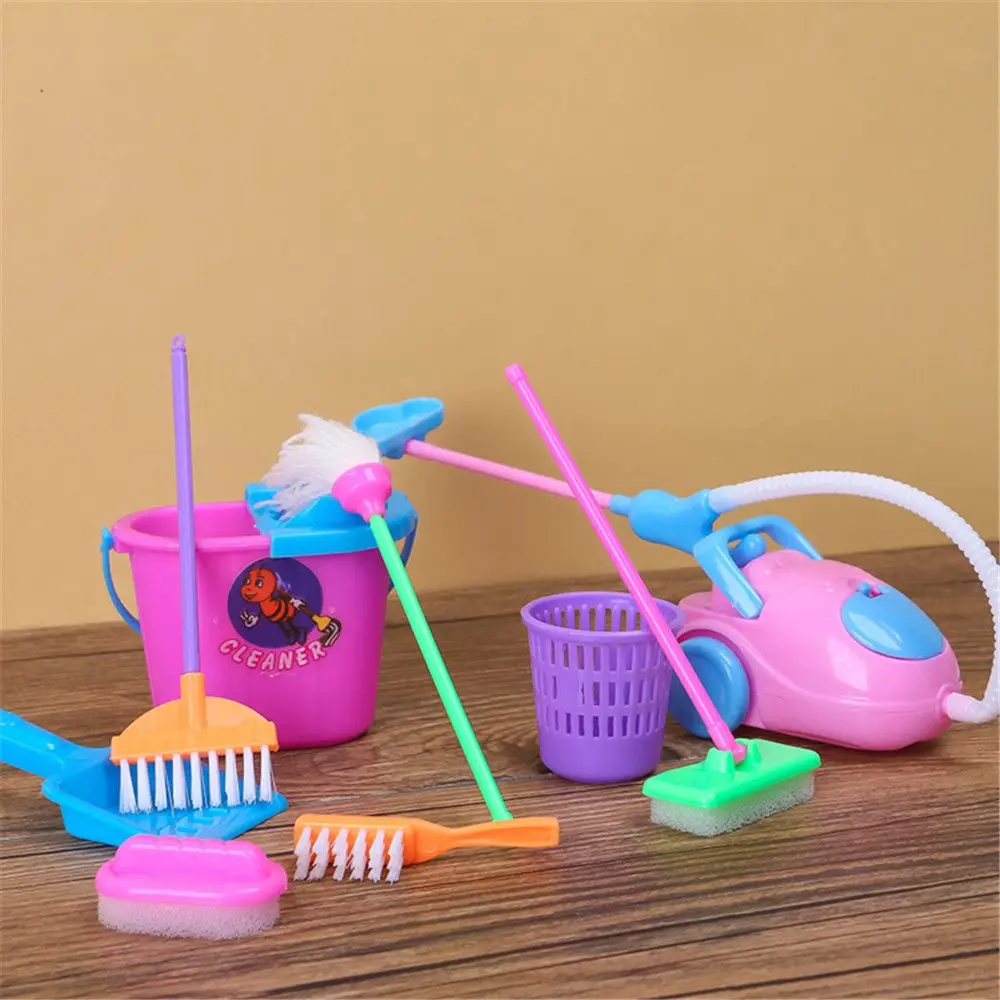 Accessories Simulation Broom Trash Furniture Clean Toys Dollhouse Cleaning Kit Children's Dolls Play House Toy Set
Accessories Simulation Broom Trash Furniture Clean Toys Dollhouse Cleaning Kit Children's Dolls Play House Toy Set