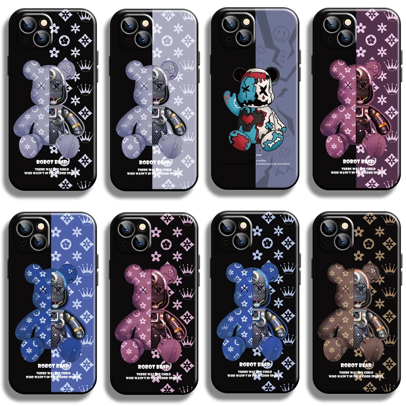 Luxury Fashion Bear For Apple iPhone 13 12 11 Pro Max Mini X XR XS Max SE 6 6S 7 8 Plus Phone Case Silicone Cover Funda Black
Luxury Fashion Bear For Apple iPhone 13 12 11 Pro Max Mini X XR XS Max SE 6 6S 7 8 Plus Phone Case Silicone Cover Funda Black