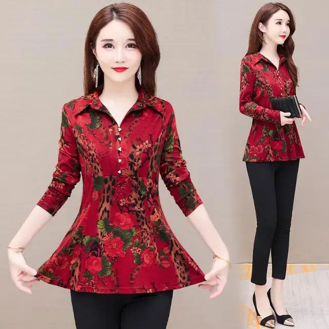2022 Woman Spring Autumn Shirt Casual Office Lady Turn Down Collar Loose Floral Printed Chiffon Tops Blouses Female Fashion K606
2022 Woman Spring Autumn Shirt Casual Office Lady Turn Down Collar Loose Floral Printed Chiffon Tops Blouses Female Fashion K606