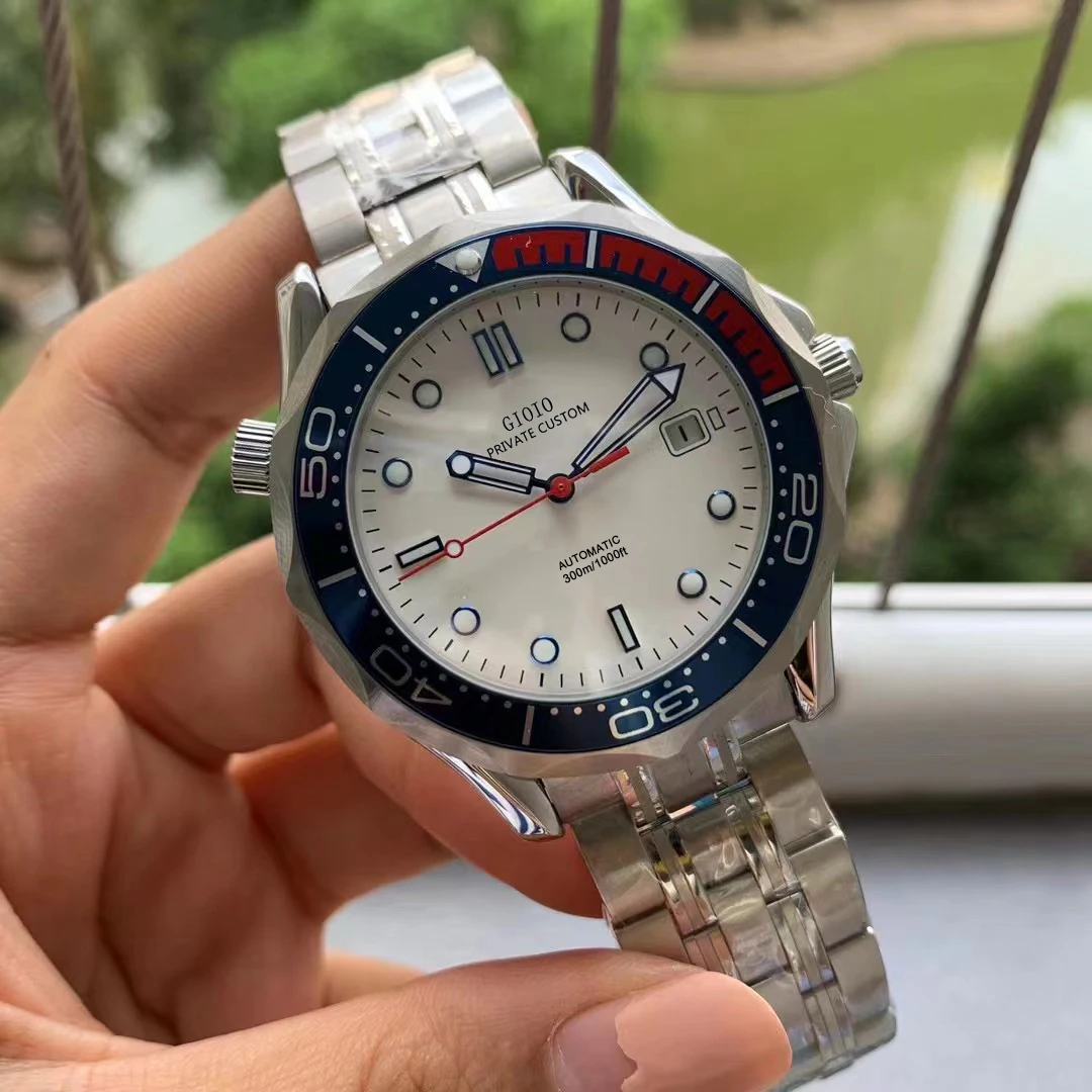 41mm High Quality Mens Automatic Mechanical Watch Black Blue Ceramic Stainless Steel Luminous Sport Wristwatch
41mm High Quality Mens Automatic Mechanical Watch Black Blue Ceramic Stainless Steel Luminous Sport Wristwatch