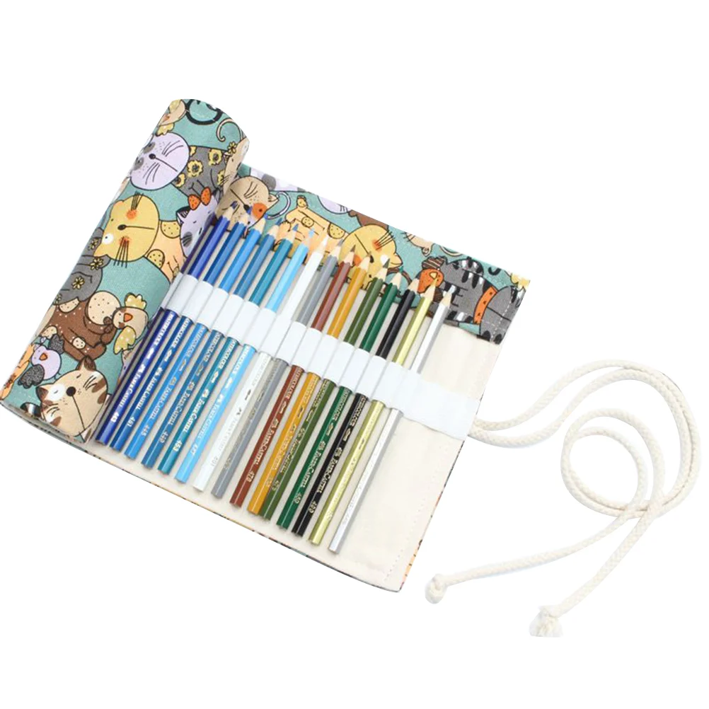 Roll Case Holder Coloredcanvas Storage Pouch Portabledrawing Diywrap Pen Pattern Cat Cartoon Knitting
Roll Case Holder Coloredcanvas Storage Pouch Portabledrawing Diywrap Pen Pattern Cat Cartoon Knitting