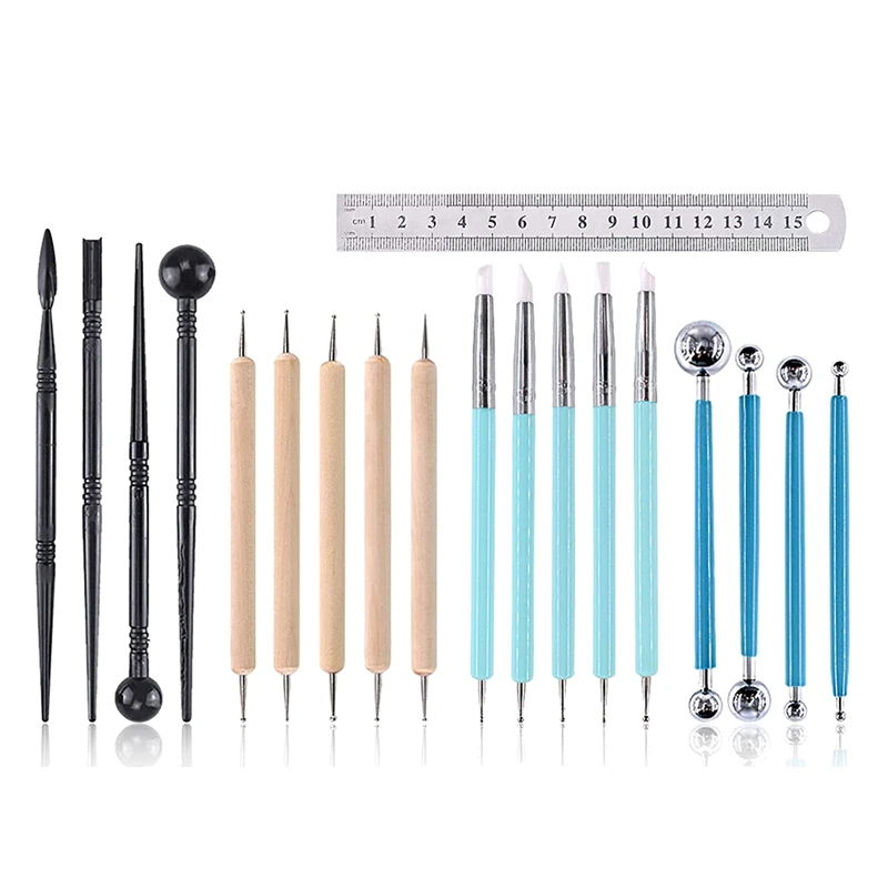 19Pcs Clay Sculpting Tools Kits, Pottery Tools,Plastic Clay Tools,For Making Modeling Clay Fondant Decoration,Clay
19Pcs Clay Sculpting Tools Kits, Pottery Tools,Plastic Clay Tools,For Making Modeling Clay Fondant Decoration,Clay