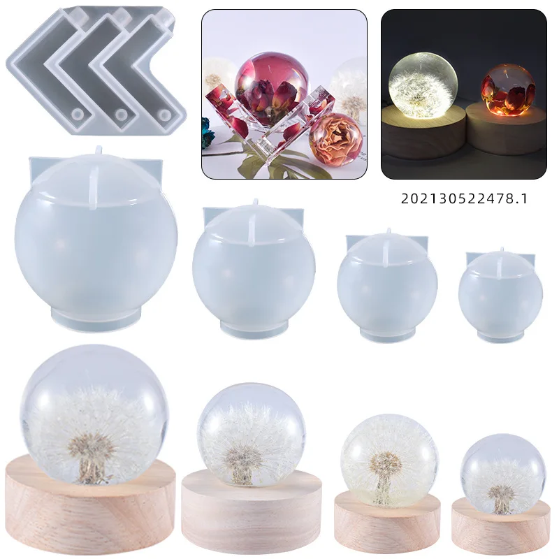 DIY Crystal Epoxy Resin Mould One Piece Ball Swing Table Jewelry Silicone Mould Hot Selling Recommended Spot Wholesale
DIY Crystal Epoxy Resin Mould One Piece Ball Swing Table Jewelry Silicone Mould Hot Selling Recommended Spot Wholesale