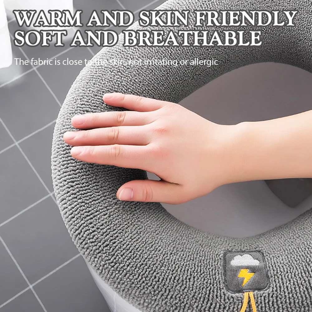 Thicken Toilet Seats Cover Winter Knitted Toilet Seats Cushion Washable Bathroom Bidet Cover Universal Soft Toilet Cover Mat
Thicken Toilet Seats Cover Winter Knitted Toilet Seats Cushion Washable Bathroom Bidet Cover Universal Soft Toilet Cover Mat