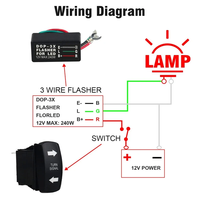 12V Universal 3-Wire Flash Controller W/Turn Signal Switch LED Light Flasher Blinker Relay For Boat Trucks Car ATV UTV
12V Universal 3-Wire Flash Controller W/Turn Signal Switch LED Light Flasher Blinker Relay For Boat Trucks Car ATV UTV