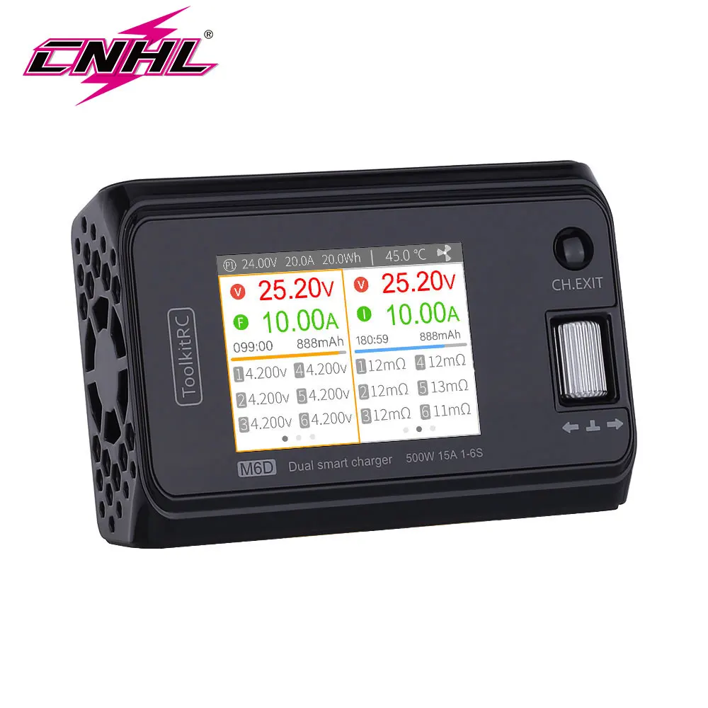 Toolkitrc M6D 15A DC Dual Channel Mini Charger Discharger For Lipo 1-6S Battery FPV Model Spare Part Replace
Toolkitrc M6D 15A DC Dual Channel Mini Charger Discharger For Lipo 1-6S Battery FPV Model Spare Part Replace