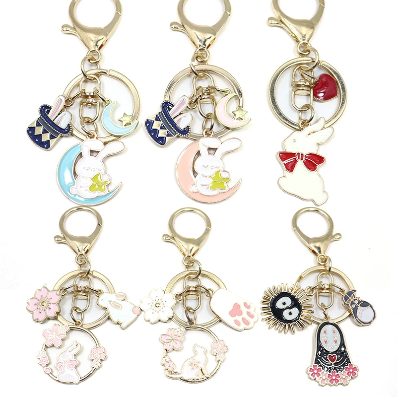 Cute Animal Keychain Cat Rabbit Key Rings Car Bags Keyholder Anime No Face Man Totoro Key Chain Buckle Fashion Jewelry Trinket
Cute Animal Keychain Cat Rabbit Key Rings Car Bags Keyholder Anime No Face Man Totoro Key Chain Buckle Fashion Jewelry Trinket