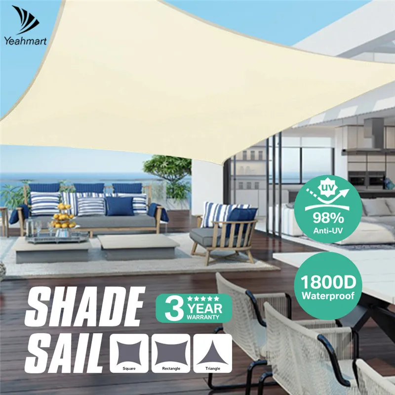 Beige Waterproof Shade Sails Rectangle Triangle Sun Shelter Tents For Car Garden Terrace Canopy Swimming Yard Sail Beach Awning
Beige Waterproof Shade Sails Rectangle Triangle Sun Shelter Tents For Car Garden Terrace Canopy Swimming Yard Sail Beach Awning