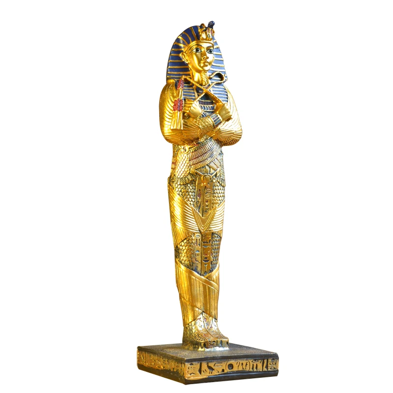 Egyptian Pharaoh Travel Decoration Egypt Queen Room Escape Props King Tutankhamun Head Craft |