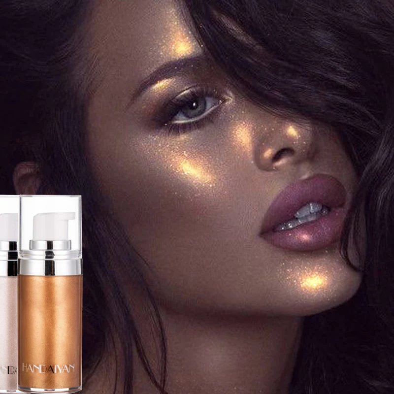 4 color bronze pearl white pearlescent fluorescent liquid highlighter spray illuminates the face and body to brighten highlights
4 color bronze pearl white pearlescent fluorescent liquid highlighter spray illuminates the face and body to brighten highlights