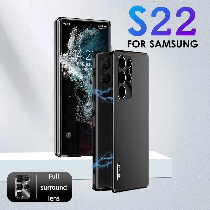 Luxury Metal Magnetic Protective Case for Samsung Galaxy S22 Ultra S22+ Shockproof Shell Lens Full Protection Cover For S22 Plus
Luxury Metal Magnetic Protective Case for Samsung Galaxy S22 Ultra S22+ Shockproof Shell Lens Full Protection Cover For S22 Plus