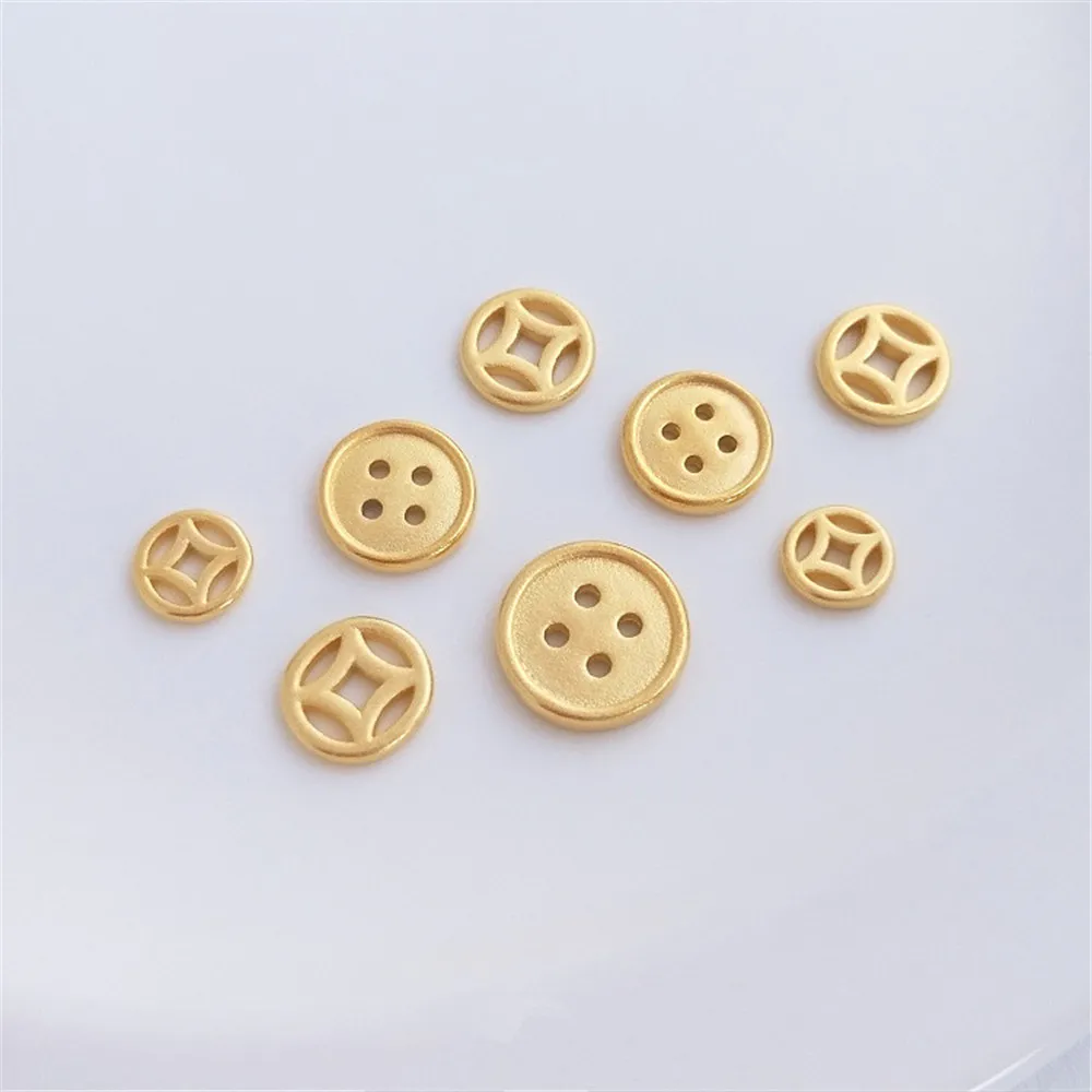Vietnam sand gold copper money connecting piece button-shaped handmade accessories DIY braided bracelet first jewelry pendant
Vietnam sand gold copper money connecting piece button-shaped handmade accessories DIY braided bracelet first jewelry pendant