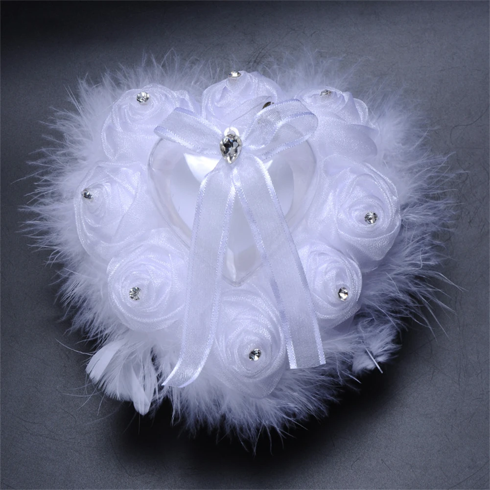 Wedding Ring Pillow Heart Shape Lace Gauze Rose Ring Box Cushion Western Style For Engagement Wedding Anniversary Gift Decor
Wedding Ring Pillow Heart Shape Lace Gauze Rose Ring Box Cushion Western Style For Engagement Wedding Anniversary Gift Decor