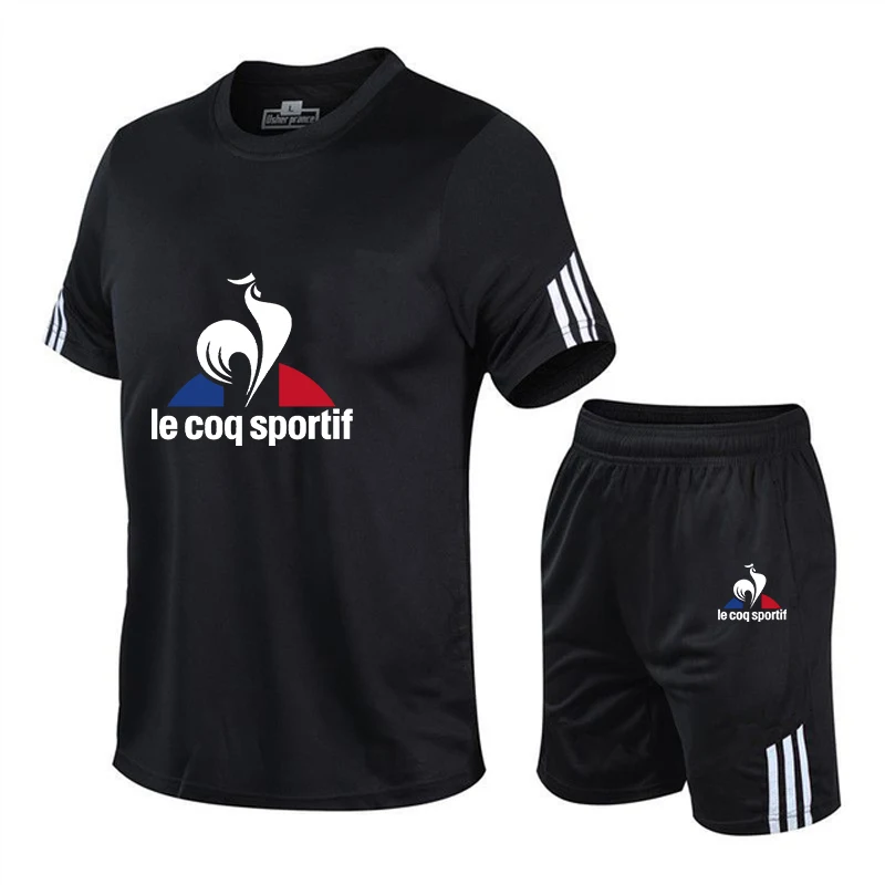 Mesh Sportswear 2022 Summer 2 Piece Set Men's Short-sleeved T-shirt Top Shorts Suit Men Fitness Running Clothing Breathable Sets
Mesh Sportswear 2022 Summer 2 Piece Set Men's Short-sleeved T-shirt Top Shorts Suit Men Fitness Running Clothing Breathable Sets