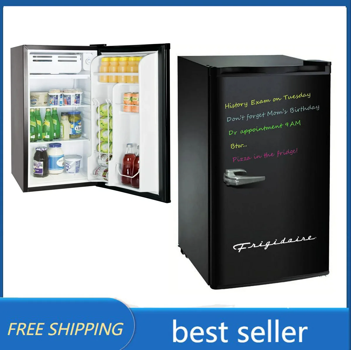 Холодильник Frigidaire 3,2 кубических футов, компактный холодильник с сухим стиранием в стиле ретро, две регулируемые стеклянные полки с боковым вырезом, черный
Холодильник Frigidaire 3,2 кубических футов, компактный холодильник с сухим стиранием в стиле ретро, две регулируемые стеклянные полки с боковым вырезом, черный