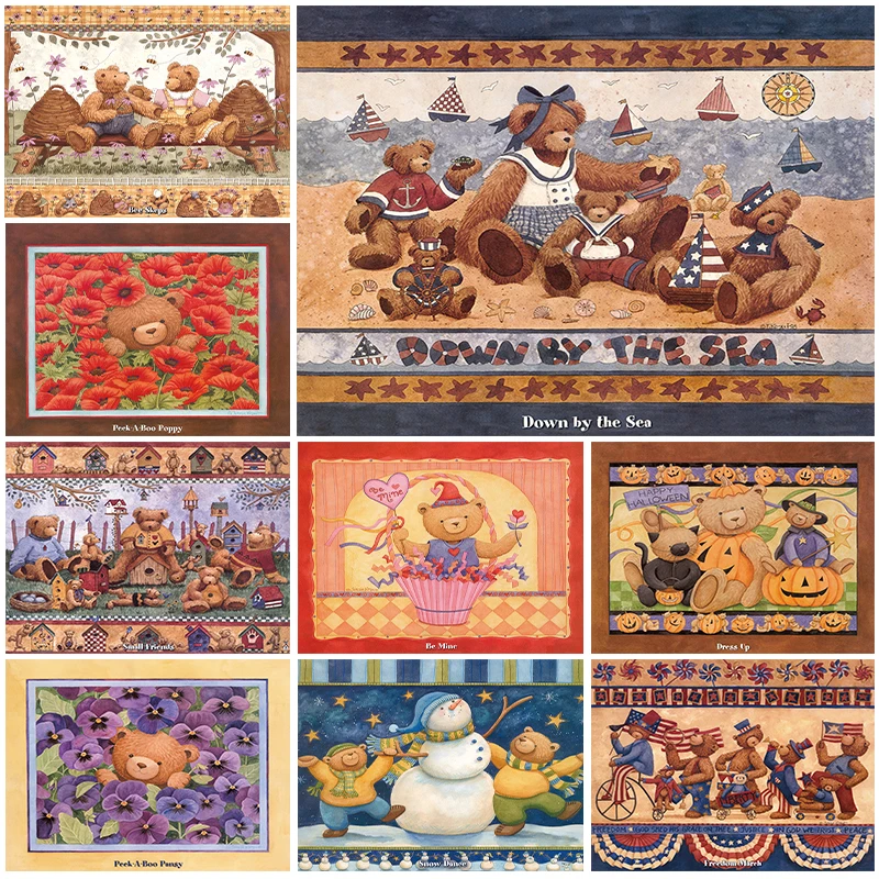 Cartoon 5D Diamond Painting Cute Bear Snowman Full Diamond Mosaic Diamond Embroidery Kit DIY Rhinestone Home Art Decoration
Cartoon 5D Diamond Painting Cute Bear Snowman Full Diamond Mosaic Diamond Embroidery Kit DIY Rhinestone Home Art Decoration