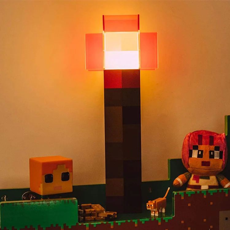 New minecrafted peripheral flashlight torch LED torch redstone luminous flashlight rechargeable children's birthday toy gift
New minecrafted peripheral flashlight torch LED torch redstone luminous flashlight rechargeable children's birthday toy gift