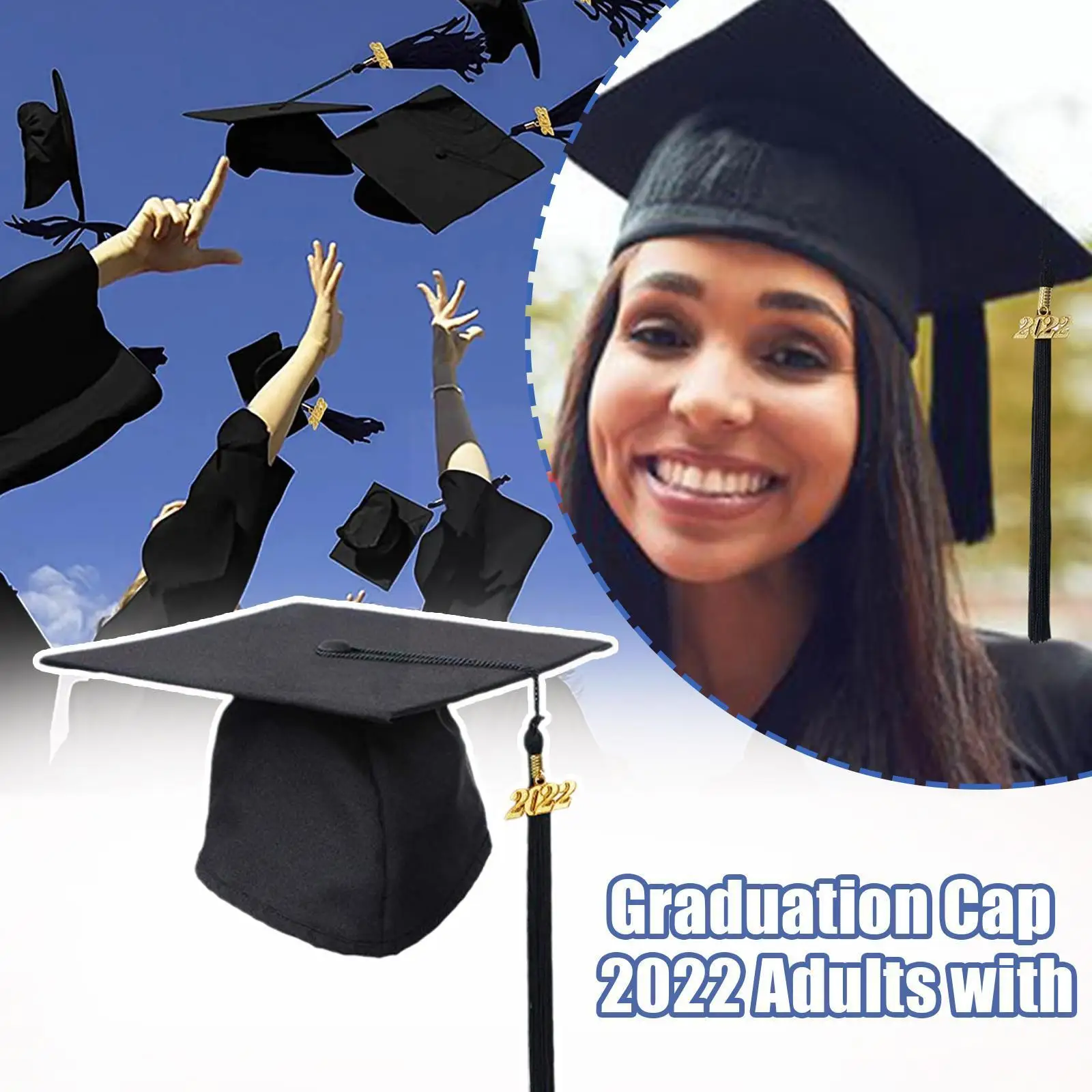 2022 Graduation With Tassel Black Mortar Board High Matte Boy Kindergarten Girl Elastic Graduation School Universit V6i6
2022 Graduation With Tassel Black Mortar Board High Matte Boy Kindergarten Girl Elastic Graduation School Universit V6i6