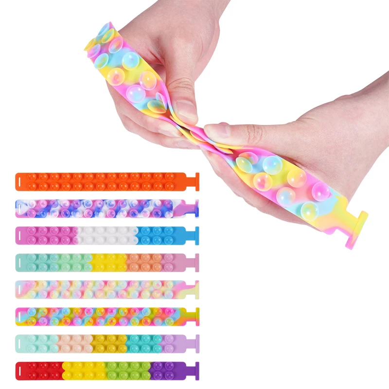 New Squidopop Fidget Toys For Children Bracelet Pat Pat Silicone Sheet Decompression Toy Adults Stress Sensory Toy Kids Gift
New Squidopop Fidget Toys For Children Bracelet Pat Pat Silicone Sheet Decompression Toy Adults Stress Sensory Toy Kids Gift