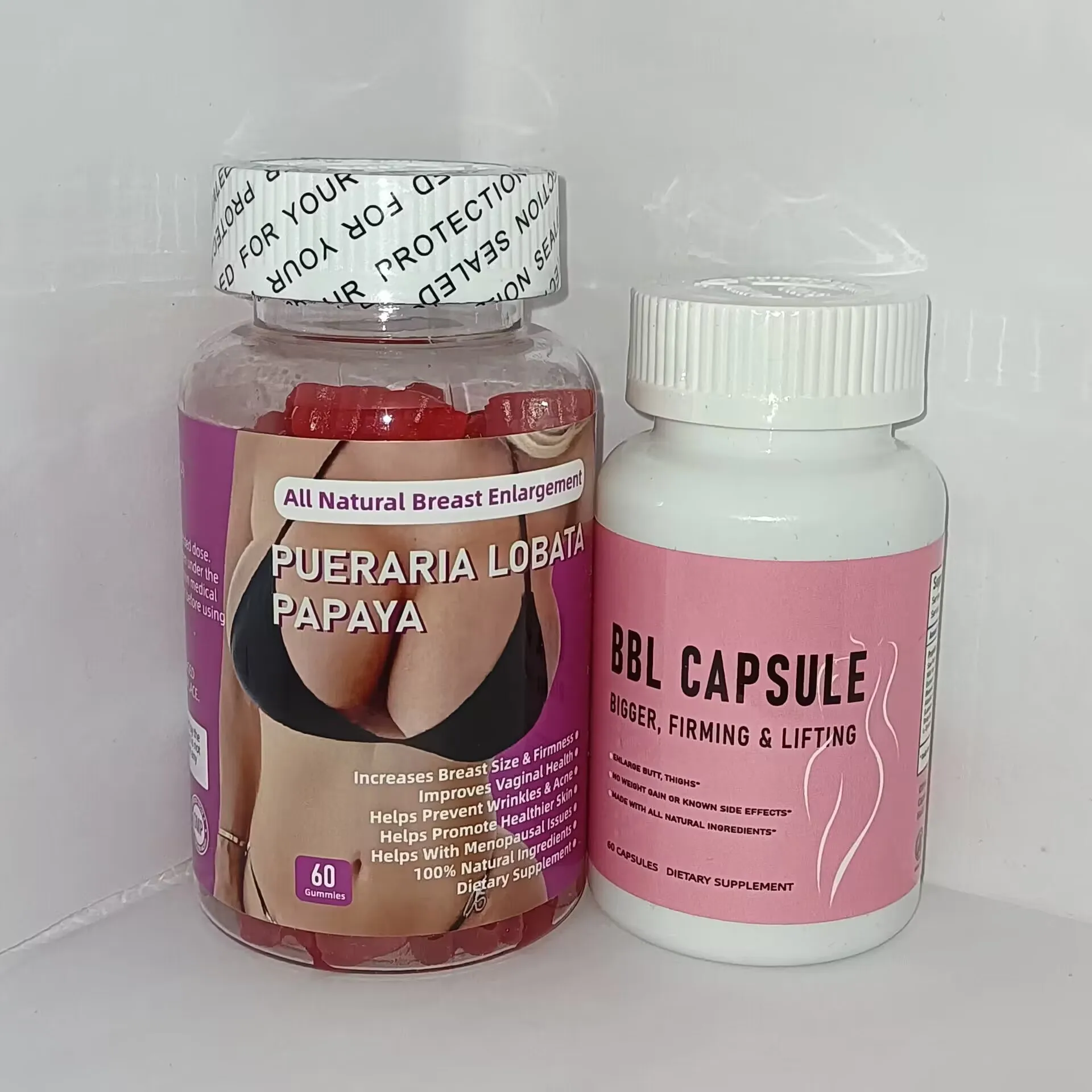 

2 pcs Breast Enhancement Gummies Butt lift Capsule Hip Buttock Enhancement Firming Bust & Hip Care Menopause Relief Anti-Aging