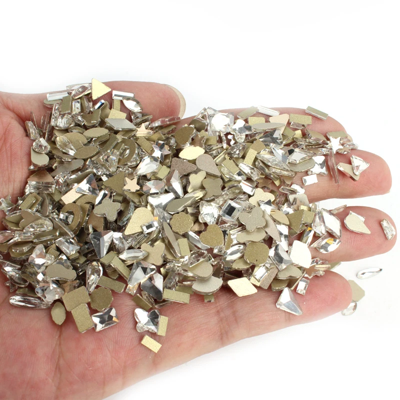 100pcs/Bag 3D Rhinestones AB Flat Back Shiny Stones Nail Art Decorations Mixed Shapes Nail Gems Crystal Strass Accessories
100pcs/Bag 3D Rhinestones AB Flat Back Shiny Stones Nail Art Decorations Mixed Shapes Nail Gems Crystal Strass Accessories