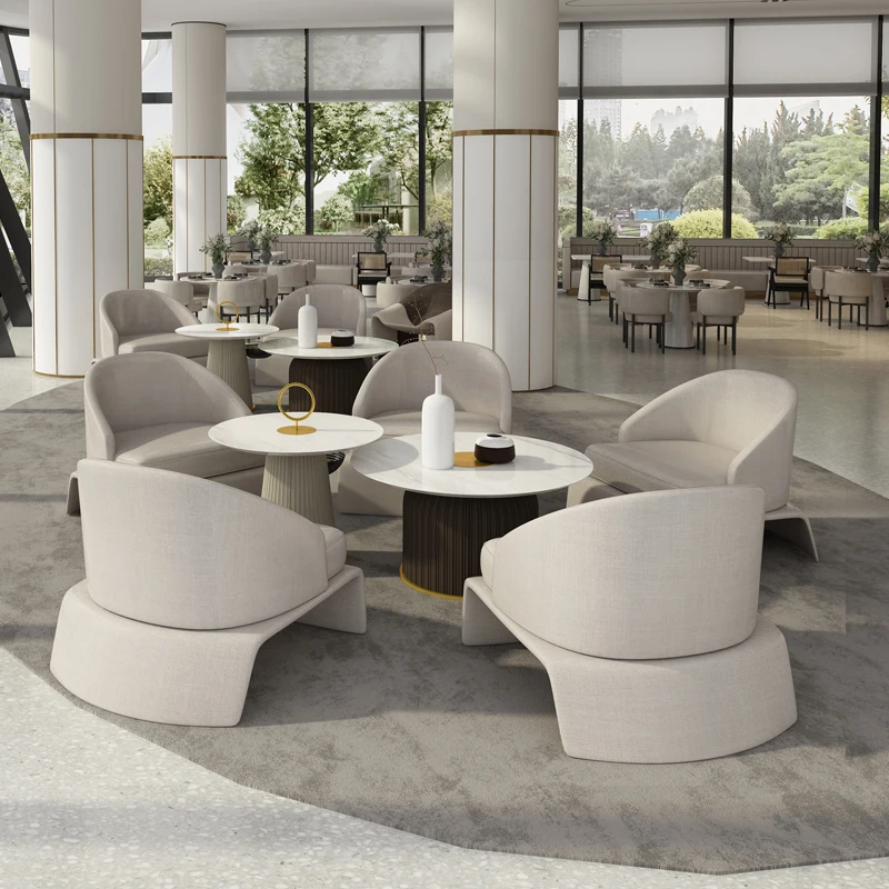 Negotiation table and chair combination beauty salon office rest area hotel lobby sofa light luxury fabric reception table and c
Negotiation table and chair combination beauty salon office rest area hotel lobby sofa light luxury fabric reception table and c