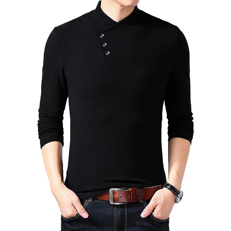 A2029 Lente Mode Slim Fit T-shirt Mannen Katoenen T-shirt Mannen Lange Mouwen Onregelmatige Kraag Effen Kleur Mannen Kleding
A2029 Lente Mode Slim Fit T-shirt Mannen Katoenen T-shirt Mannen Lange Mouwen Onregelmatige Kraag Effen Kleur Mannen Kleding