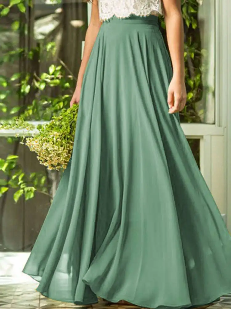 2023 VONDA Summer Bohemian Maxi Skirt Women Sexy Elegant High Waist Pleated Skirts Casual Solid Color Office Party Skirts Femme
2023 VONDA Summer Bohemian Maxi Skirt Women Sexy Elegant High Waist Pleated Skirts Casual Solid Color Office Party Skirts Femme