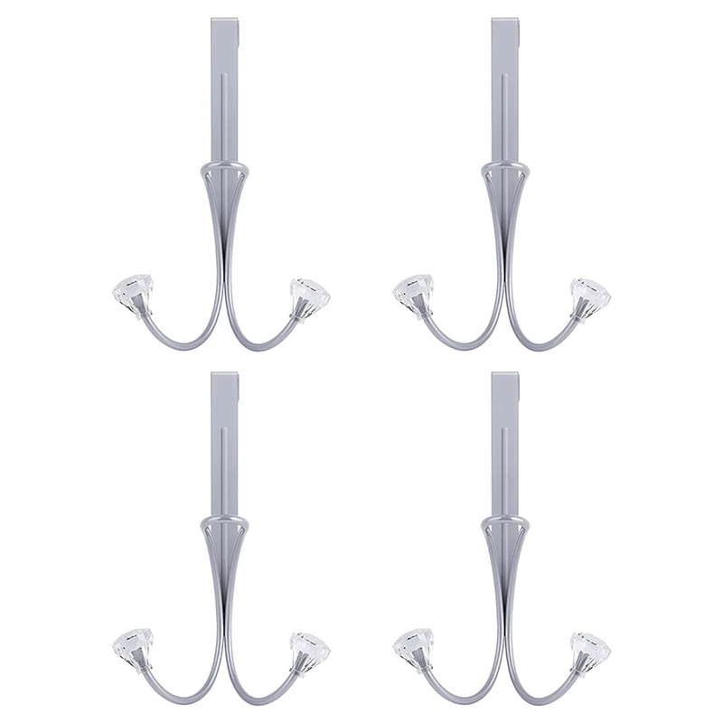 Over The Door Hooks-Door Hanger Metal Twin Hooks Organizer Rack For Living Room Bathroom Hanging Coats Hats 4 Pack
Over The Door Hooks-Door Hanger Metal Twin Hooks Organizer Rack For Living Room Bathroom Hanging Coats Hats 4 Pack