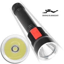 Second generation P70 lamp diving flashlight 2000 lumen Aluminum alloy 26650 battery waterproof lighting spotlight flashlight