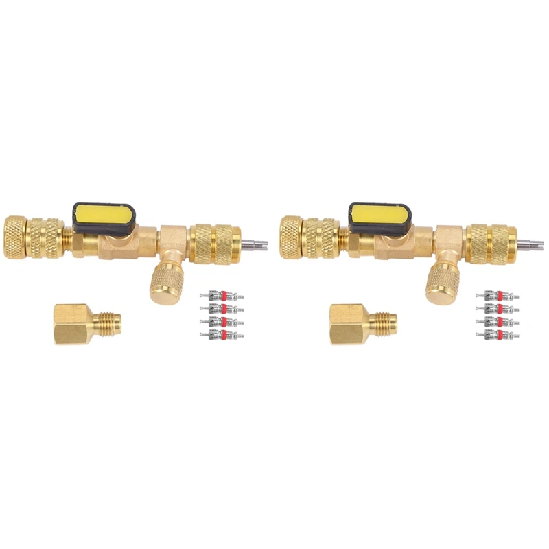 2X Valve Core Remover & Installer With Dual Size SAE 1/4 & 5/16 Port For R22 R410A HVAC System
2X Valve Core Remover & Installer With Dual Size SAE 1/4 & 5/16 Port For R22 R410A HVAC System
