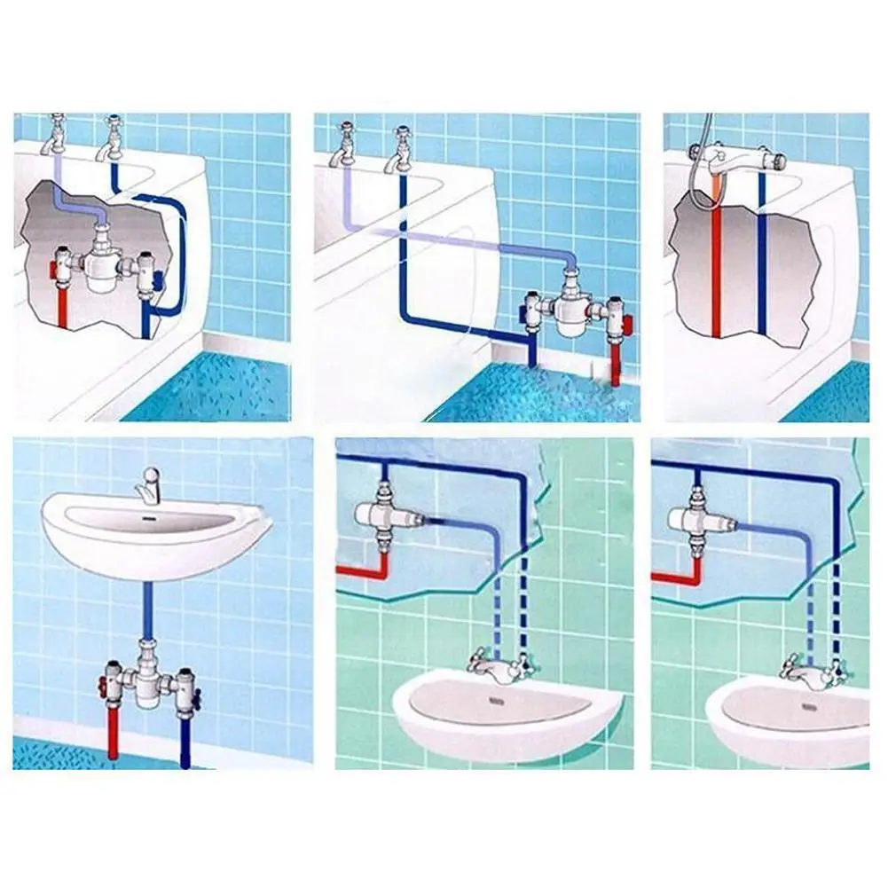 1pcs Brass G1/2 Male 3 Way Thermostatic Mixing Shower Control Temperature Water M5d1
1pcs Brass G1/2 Male 3 Way Thermostatic Mixing Shower Control Temperature Water M5d1
