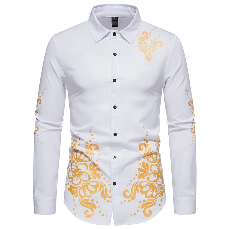 Parklees Mens Bronzing Floral White Shirts 2022 New High Quality Long Sleeve Shirt Fashion Casual Business Banquet Social Shirts
Parklees Mens Bronzing Floral White Shirts 2022 New High Quality Long Sleeve Shirt Fashion Casual Business Banquet Social Shirts