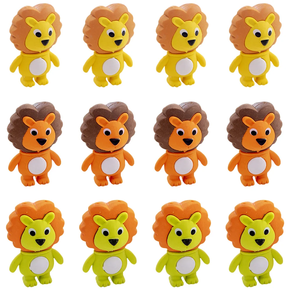 12 Pcs Little Lion Eraser Daily Use Kids Erasers 3D Animals Compact Kawaii Mini Adorable Delicate
12 Pcs Little Lion Eraser Daily Use Kids Erasers 3D Animals Compact Kawaii Mini Adorable Delicate