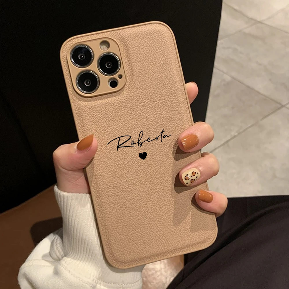 2022 Luxury Customized Name Heart Leather PU Case For iPhone 11 12 13 Pro Max X XS XR 7 8 Plus Personalised Cover for iPhone 11
2022 Luxury Customized Name Heart Leather PU Case For iPhone 11 12 13 Pro Max X XS XR 7 8 Plus Personalised Cover for iPhone 11