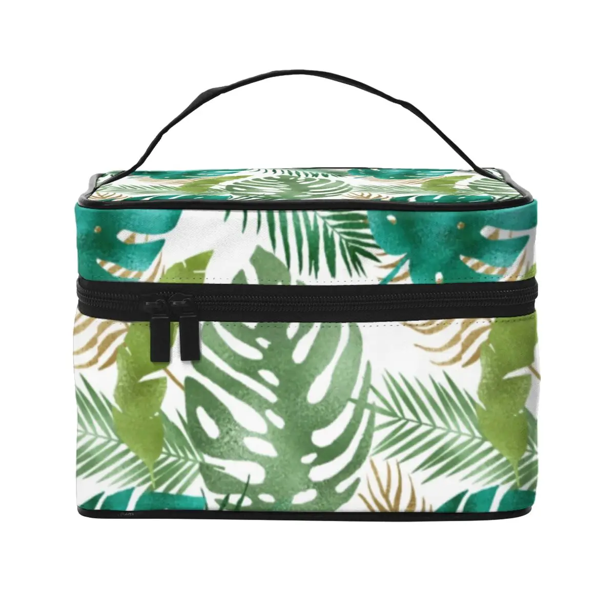 Green Leaf Cosmetic Bags Variety Metallic Print For Girl Storage Organizers with Handle Multi-purpose For Makeups Makeup Bag
Green Leaf Cosmetic Bags Variety Metallic Print For Girl Storage Organizers with Handle Multi-purpose For Makeups Makeup Bag