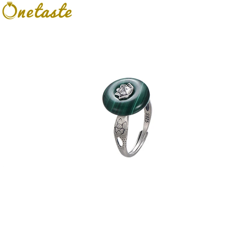 925 Sterling Silver Malachite Gemstone Lotus Ring For Women Fine Jewel Artistic Flower Vintage Trendy Resizable Rings Party Gift
925 Sterling Silver Malachite Gemstone Lotus Ring For Women Fine Jewel Artistic Flower Vintage Trendy Resizable Rings Party Gift