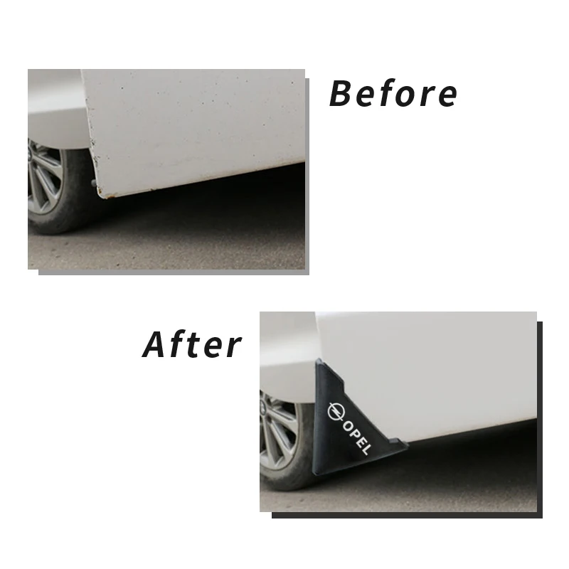 2 шт. силиконовые накладки на углы автомобильной двери защита от царапин для Opel