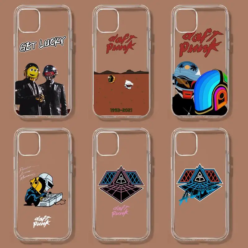Чехол для телефона Daft Punk для iPhone 11 12 Mini 13 14 Pro XS Max X 8 7 6s Plus 5 SE XR, прозрачный чехол 
Чехол для телефона Daft Punk для iPhone 11 12 Mini 13 14 Pro XS Max X 8 7 6s Plus 5 SE XR, прозрачный чехол