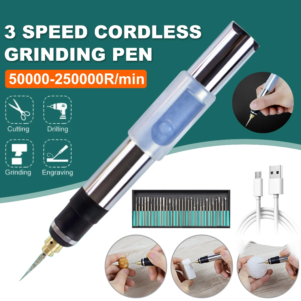 USB Rechargeable Engraving Pen Micro Engraver Electric Cordless Engraving Tool Kit Mini DIY Etching Pen for Jewelry Diamond
USB Rechargeable Engraving Pen Micro Engraver Electric Cordless Engraving Tool Kit Mini DIY Etching Pen for Jewelry Diamond