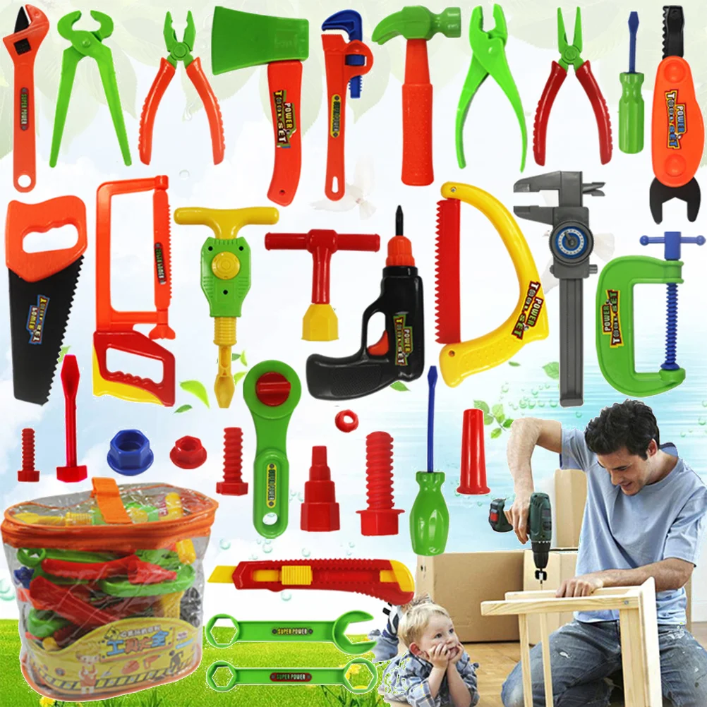 32pcs Pretend Play Repair Tools Toddler Construction Toys Toy Tool Set Toy Tool Set for Boys Repair Toy Set Kids Tool Set
32pcs Pretend Play Repair Tools Toddler Construction Toys Toy Tool Set Toy Tool Set for Boys Repair Toy Set Kids Tool Set