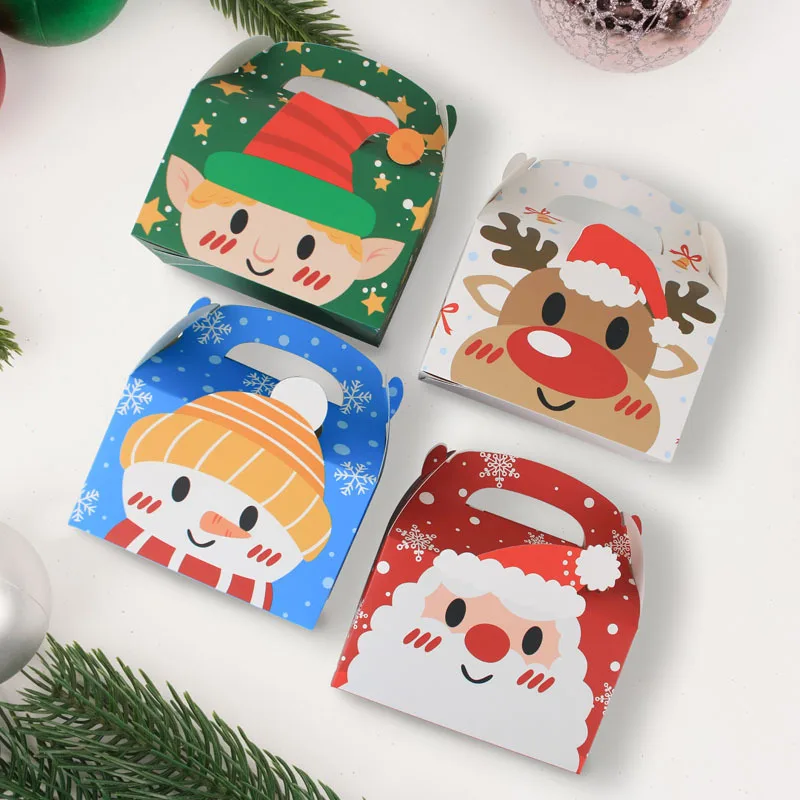 4Pcs Cartoon Christmas Kraft Paper Gift Box Santa Claus Cookies Candy Packaging Boxes Navidad New Year Party Decoration
4Pcs Cartoon Christmas Kraft Paper Gift Box Santa Claus Cookies Candy Packaging Boxes Navidad New Year Party Decoration