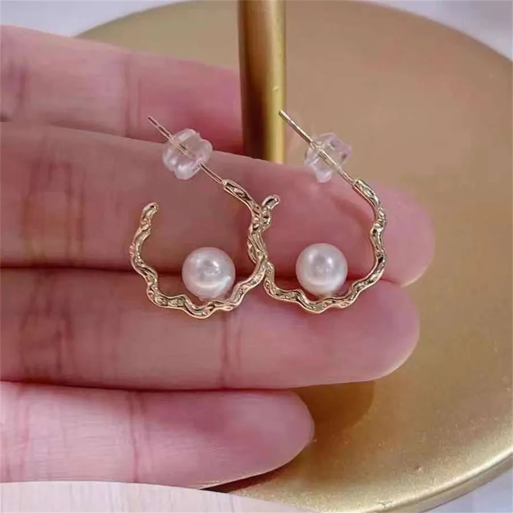 DIY pearl gadget 925 silver ear nail empty holder concealer fashionable pearl eardrop holder suitable for installing 6-7mm bead
DIY pearl gadget 925 silver ear nail empty holder concealer fashionable pearl eardrop holder suitable for installing 6-7mm bead