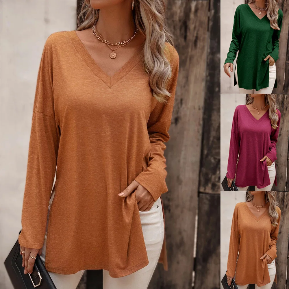 Women's 2023 new loose pullover casual knitting long-sleeved T-shirt versatile women's top bottoming
Women's 2023 new loose pullover casual knitting long-sleeved T-shirt versatile women's top bottoming